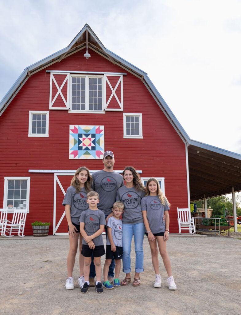 Evatt Family at red bird farm