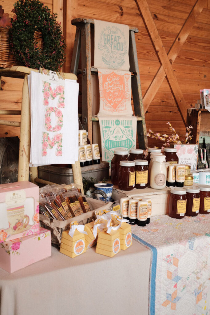 Mothers day flower bar barn store
