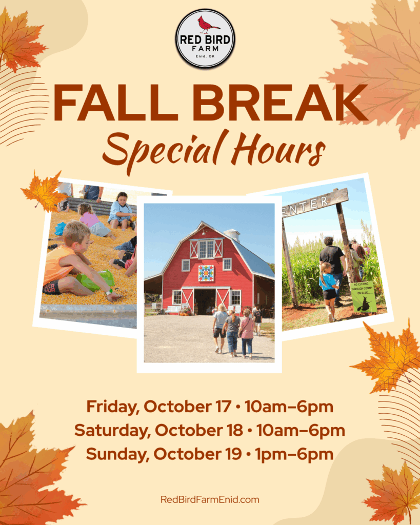 Fall Break Hours for Fall on the Farm